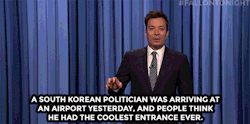 fallontonight:  “Turns out there isn’t anything in that luggage. He just brings it with him so he can do that trick.”
