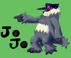 I present to you the Jotaro Kujo of the Pokemon world: Pangoro!