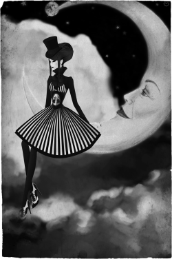 mad-girl-asylum:  Bonne Nuit la Lune More edits here.