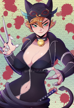 redrabbu: This movie was a fever dream but hearing Catwoman say, “It’s time for some girl-on-girl action!” was almost worth it. Print will be available at Metrocon and Otakon! Leftovers will go on my [ online store ]  meow~ &lt;3