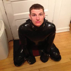 Love a sexy rubber pup