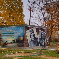 #graffiti #grafiti something #electrical #Gatchina #Russia #Chkalov &amp; first #military #airfield #history / #граффити #графити #Аэродром #Гатчина #Россия #трансформатор #Чкалов #история