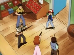 diresheep:  akigoyaki:  Remember that time Ash almost straight up got gunned down?  Playing PokémonGO in Texas 