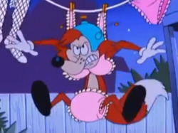 This is from &ldquo;The Wacky World of Tex Avery&rdquo; in the episode &ldquo;The Eggs-stra Terrestrial&rdquo;. I&rsquo;m sure this character is over the right age.