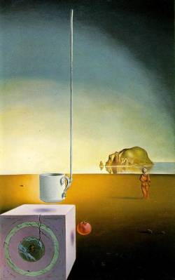 artist-dali:  Giant Flying Mocca Cup with an Inexplicable Five Metre Appendage, Salvador DaliMedium: oil,canvashttps://www.wikiart.org/en/salvador-dali/giant-flying-mocca-cup-with-an-inexplicable-five-metre-appendage
