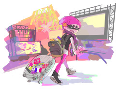 splatoonus:  SPOTTED: The Squid Sisters have returned home from their trip to perform at Japan Expo. Judging from the luggage tags, I’d say they’ve been having fun with Splatfest.  