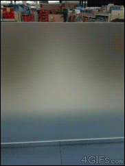 4gifs:  Scotch tape makes frosted glass clear 