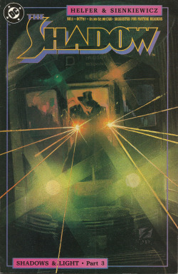 The Shadow No. 3 (DC Comics, 1987). Cover art by Bill Sienkiewicz.From Oxfam in Nottingham.