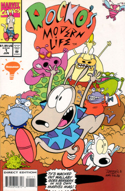 dudpendous:  Keeping with the Nick theme here’s Marvel Comics Rocko’s Modern Life which ran for only 7 issues. 
