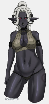 I wanted to draw sexy Drow slaves. So yup, first one. Support me on Patreon to get my monthly art packs for only ũ https://www.patreon.com/DearEditor
