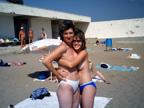Mother and daughter bikini