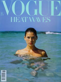 Carré Otis by Herb Ritts for Vogue UK—July 1989