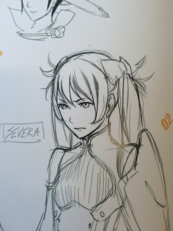 I spent too much money on a art book for Awakening and I think you’d appreciate preliminary sketches of Severa having bows instead of weird circle things for her hair.BABY YOU LIGHT UP MY WORLD LIKE NOBODY ELSE 