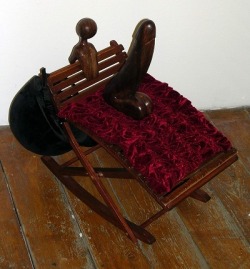 missivesfromghosts:  xierust:  missivesfromghosts:  xierust:  missivesfromghosts:  babeland:  lesbiansandthelivingdead:  For context. Here is the antique rocking chair dildo  Antique rocking chair dildo! I’m continually impressed by human ingenuity.