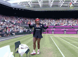 negus-wit-attitude:  sheenvelopesthenight:  fredroooo:  Forever etched in memory……Serena Crip Walkin on hoes during the 2012 Olympics in London  Iconic  Niggas forget she from Compton lmao 
