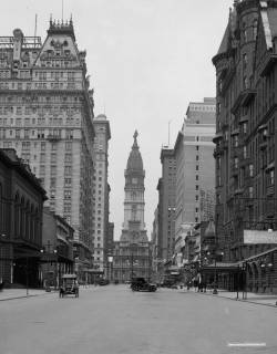 collective-history:  Broad Street and City Hall tower, Philadelphia, ca.1910-20  