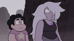 thetuxedodorito:  legit-egg:  thetuxedodorito:  mega-madridista-forever:  Promo image for “Too Far”! Steven falls in line behind Amethyst.  i feel like its amethyst’s turn to punch peridot in the face  I think everyone but Steven is gonna punch