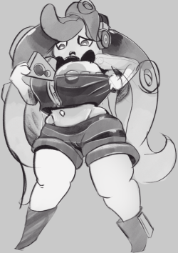 Milly MarinaMilly the steenee not enjoying the tightness in Marina&rsquo;s outfit. Ko-Fi patreon CommisPosted using PostyBirb