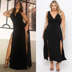 curvysense:  Tap the pic to Shop!  GET THE LOOK! Channel Queen @theashleygraham in our “M-Slit Maxi Dress”, available on Curvysense.com for ะ!