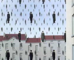    Rene Magritte.Â Golconda. 1953.   