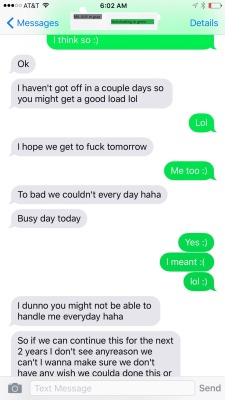 sheislookingheiswatching:  Her and her FB.  The last text is him telling her he didnâ€™t want to leave and have any regrets about not trying something - she told him she would do anything he wantsâ€¦â€¦..this might get interesting. 