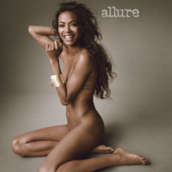 nakedcelebrity:  Zoe Saldana naked for Allure  Love u