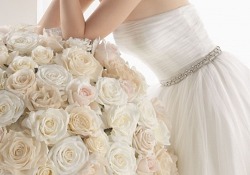 Strapless Tulle Ankle Length Wedding Dress 