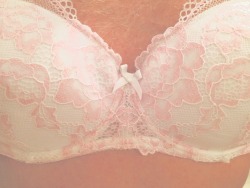 lingeriecloud:  sohard69pink:  🎀 That moment of satisfaction when you get home &amp; your new bra still looks as pretty as it did when you tried it on in the lingerie shop 🎀  Love this bra. Very pretty and sexy. 