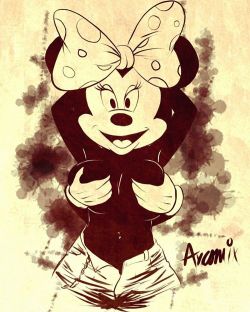 axart:  Minnie doing her best Janet Jackson impersonation #axcomix #thicktoons #minniemouse #msmouseifyounasty #janetjackson #rollingstone