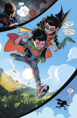 “Rest assured, you will never find me piggybacking on your narrow shoulders.”-Damian Wayne, Super Sons #1The conclusion to yet another (well, the very first, and if Jon has a say in the matter, the very last) Super Sons Adventure!From Super Sons #4
