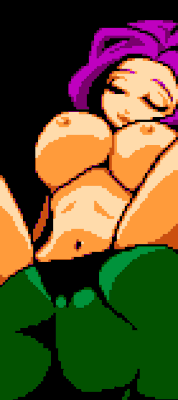 pixel-game-porn:  NSFW xxx gif of a busty oppai hentai slut getting fucked by slime/slug monster from the animated hentai sex game Tower of Succubus.