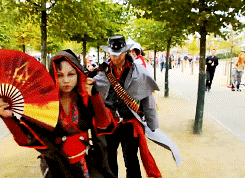 geekishchic: brandonmod131: betterbemeta: slackeremeritus: ghostalebrije: theblondebitch: London Comic Con October 2013 Hot fucking DAMN Assassins from all over the world and a shitton of different time periods?! Rifle Assassin in the third gif could get it so hard. NOW I WANNA DO A MEXICAN REVOLUTION ASSASSIN OMFG COWBOY ASSASSIN THO SOLDIER ASSASSIN THO OK, can I say I love this not just because of the variation of time periods and the awesome shooting but because all of the assassin cosplayers are visually different not only is there a good amount of women in there, but also everybody has a lot of bodily variation and different silhouettes, they’re cosplayers, REAL PEOPLE dressing up rather than video game people or specifically-cast models or actors picked to look a certain way, so we get so much more of an organic variety. And it doesn’t matter if ANYONE thinks they don’t look ‘right’, when you’re shot this way, when you work it, when you’re confident, you can be of any body type and you will always look awesome. goal: join these people one day with my own cosplay THE LITTLE BOY THOUGH 