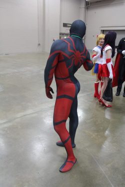 madkage:  adorkable-bear:  Look at dat ass on spidey  Sailor moon is about to pass out 