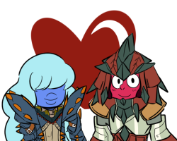 Lotta love, Lotta hunts~!Me and my niece did this together, She was over this weekend. Now I have some free time to doodle and such. 