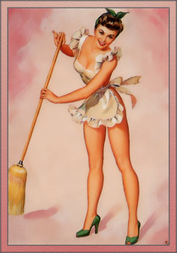 vintage-pinup-girls:  Vintage pinup girl by Pearl Frush.