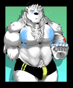 aliensymbol:  New finished picture I did, commissioned by Alexandrar175 (on FA) featuring his OC polar bear Alexander Blake the Medic Bear. He’s ready to heal you! ^^