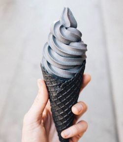 mayahan:  Black Goth Ice Cream Cone