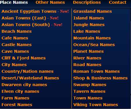 Fantasy Place Name Generator : 100's of names are available, you're ...