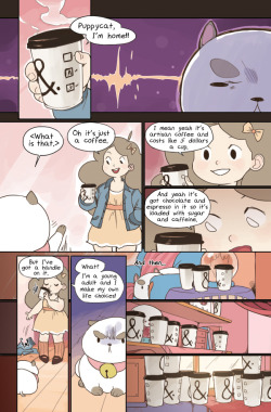 tzysk:  My Bee and Puppycat short from Issue #5; if you’re interested, you can buy a digital copy here or a paper copy here or at your local comic shop~ Boom Studios  ╭( ･ㅂ･)و