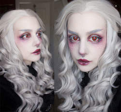 manic-moth:  http://manic-moth.tumblr.com/ More pictures with the beautiful wig that I got from Devilinspired (*´ ˘ `*). I’m extremely satisfied with it’s look and quality. Best hairline ever   ♥  and I can hide my actually quite huge forehead