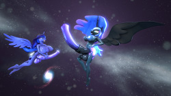 indigosfmworks:  Requested by kajuki460. Sorry I took so long. I’ve never done hyper content before so I hope you’re satisfied with it not being too huge.   Also, ponies can fly in space!   *EDIT* Uploaded the wrong version. It’s fixed now =). 