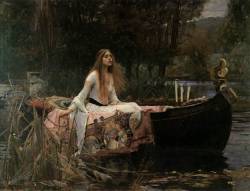 lyghtmylife:  WATERHOUSE, John William [English Pre-Raphaelite Painter, 1849-1917] The Lady of Shalott1888Oil on canvas, 153 x 200 cmTate Gallery, London  My second favourite painting by my all-time favourite painter!