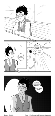 aceliousartsxxx:  So, funsexydragonball gave me permission to finalize her little comic, you can find the original here pt1 and here pt2 I altered the comic only slightly, but enjoy this Sneaky Quickie (I suck at titles so came up with this XD)   This
