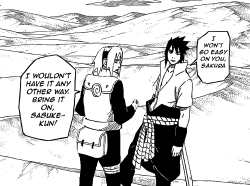ans-lyrica:  Sasuke and Sakura train together and Sasuke picked up a new trick from Naruto. It was super effective. Day 18: dropping your guard. I’m back for SasuSaku month. Sorry it’s lame but I just found out about SS month and it’s late so I