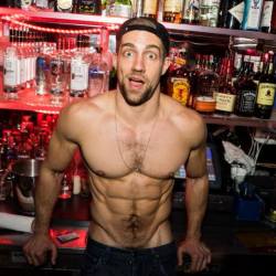 stateslave:  As the man leaned over the bar, their eyes met and the trigger word was mentioned. Alex became the dumb cock hungry barman for his Master. 