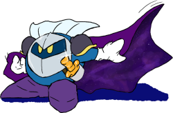 eggman-land:  meta knight’s cape is full of magic and stuffanother collab w the bae 
