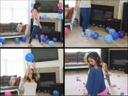 “Balloon Party Cleanup” is now available at www.seductivestudios.comDaphne has a whole bunch of balloons left over from the party and she must clean them up. But first, she has to pop them all!!Running time – 15:19