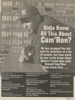 DIDJA KNOW ALL THIS ABOUT CAM'RON?