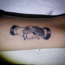 Recent tattoo.    #ink #tattoos #chelsea #boston  #ravenseyeink #tattoo #snake  (at Raven&rsquo;s Eye Ink)