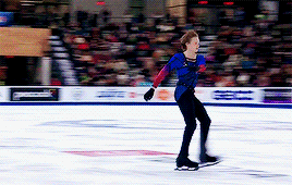 eggplantgifs:Ilia Malinin (USA) performs his free skate to the Euphoria soundtrack at 2022 Skate America, earning 194.29 points in the free skate and 280.37 points overall to win the gold medal at his senior Grand Prix debut. Malinin landed four clean